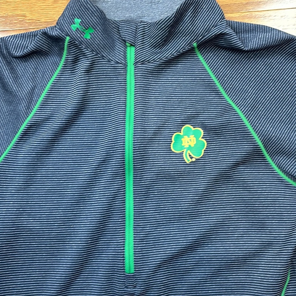 Notre Dame long sleeve athletic top by Under Armour. Women’s small - Picture 2 of 5